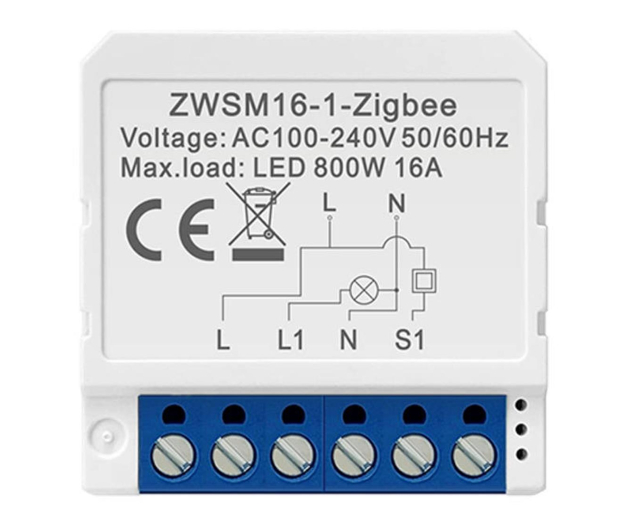 Avatto Inteligentny przełącznik dopuszkowy ZigBee TUYA ZWSM16-W1 - 1177071 - zdjęcie